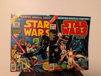 Star Wars Marvel Special Edition Treasury Comics #1 & #2 1977 Movie Adaptation