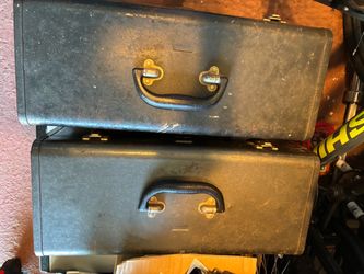 Two Black Hard-Shell Carry Cases