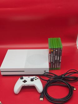 Microsoft Xbox One S Disc Edition Video Game Console With 6 Games