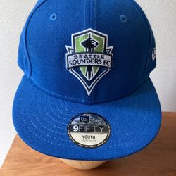 Seattle Sounders FC New Era 9fifty MLS Adjustable Youth Hat Blue 2018 NEW w/Tags