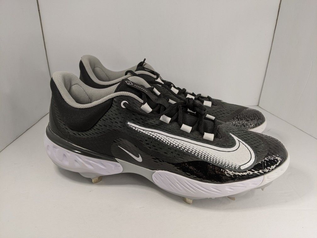 Nike Alpha Huarache Elite Low DJ6521 011 Black Metal Baseball