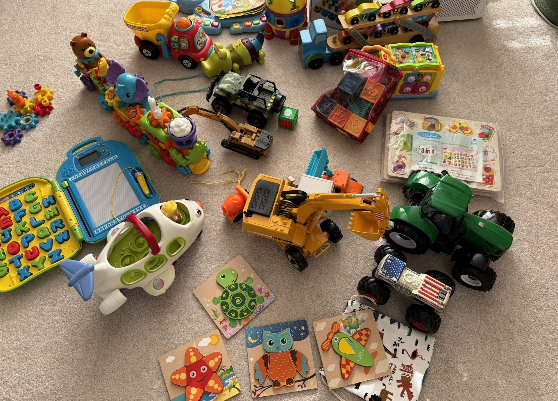 Toys Bundle Includes Wooden Toys, Interactive, Puzzles And Much More