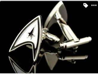 Star Trek Delta Shield Enterprise Men's Cufflinks