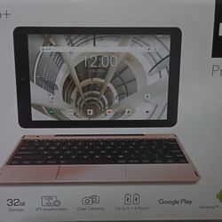 $50 new open box tablet with keyboard 