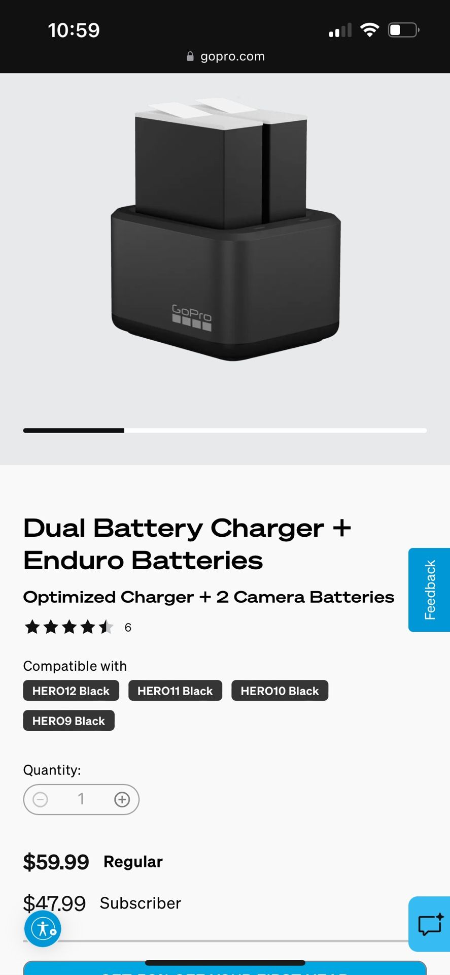 Dual Battery Charger + Enduro Batteries