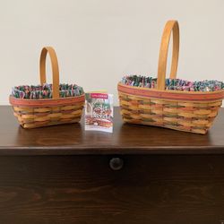 Longaberger 1997 Easter Basket Set