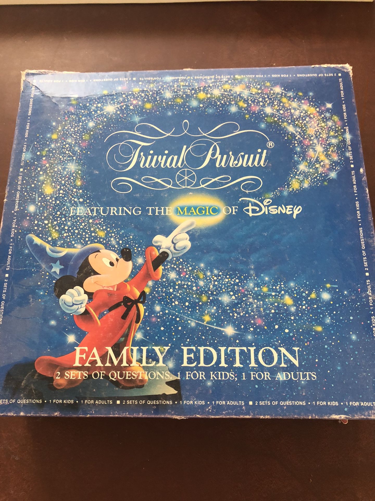 Vintage Disneyland Trivial Pursuit Game