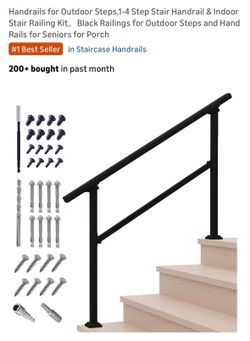 New  handrail for outdoor steps