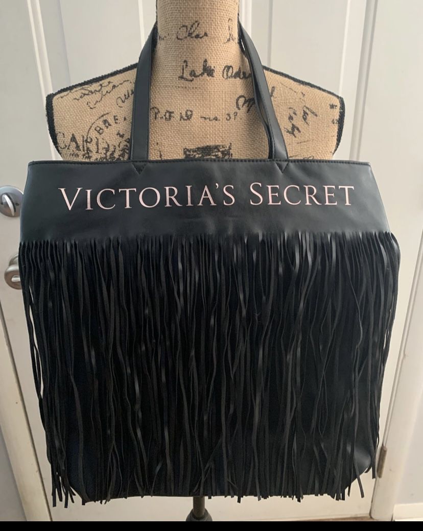 Black Victoria’s Secret Fringed Purse 