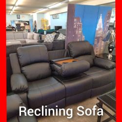 💥 Reclining Leather Sofa