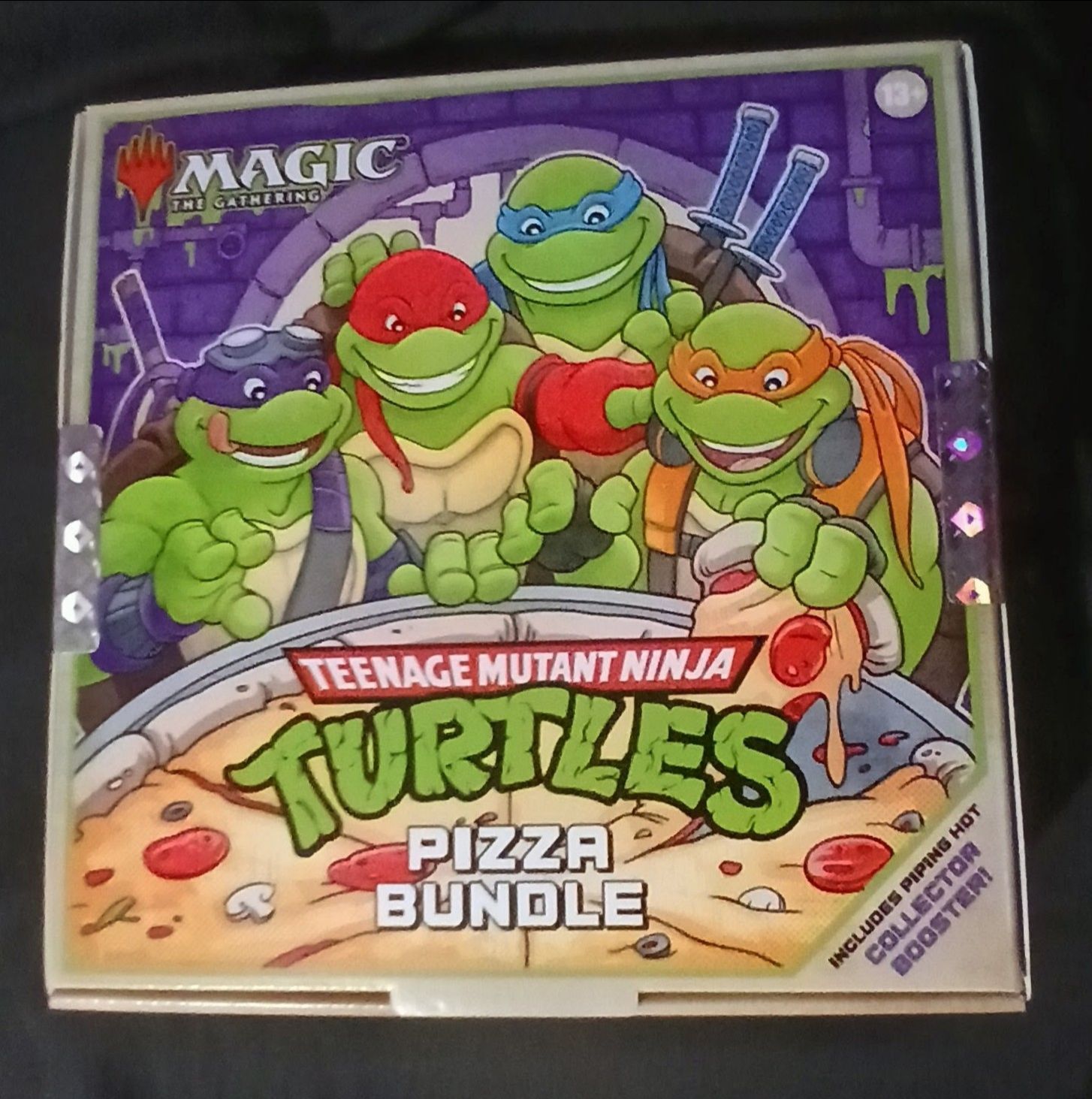 Brand New Magic The Gathering TMNT Pizza Bundle Box with Collector Booster Pack