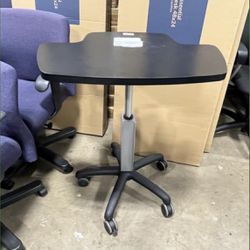 Small Rolling Office Computer Desk! Adjustable Table! Only $25!