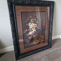 Elegant Lg Wall Art with gorgeous black Frame
