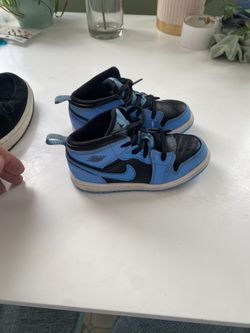 Jordan 1 Mid University Blue Toddler Sneakers