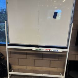 Double Sided (rotating) White Board 