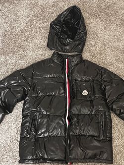 Moncler Black Puffer Jacket with Hood