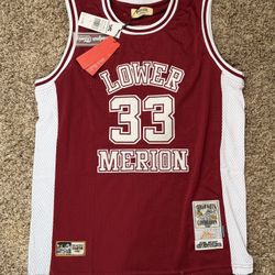 Highlights Kobe Bryant Lower Merion #33 Basketball Jersey Maroon Size L