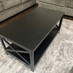 Black Center Coffee Table 