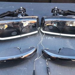 01-06 Sierra Yukon Denali LED Headlights Luces Micas Calaveras Faros Faroles 