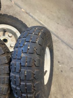 Small Knobby Tires on Rims