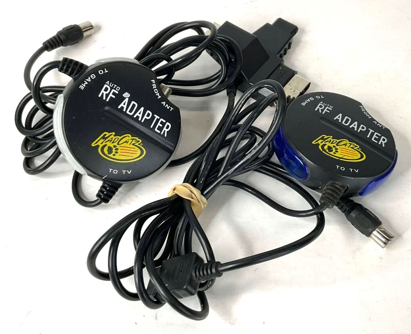 Lot Of (x2) MadCatz Auto RF Adapter 2004-2005 (For PS1, PS2, Xbox, Gamecube 64)