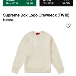 Supreme Bogo Crewneck (FW18)