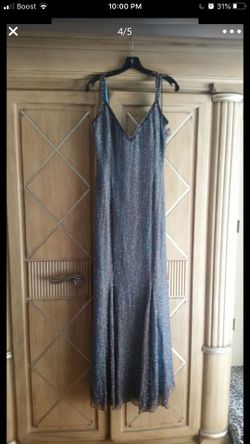 Formal Dress, Night Gown, Beaded Dress, Party Dress Size 12