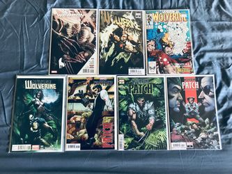 Marvel comics Wolverine Weapon X comic lot of 7 Savage Wolverine 1 Wolverine patch 1 All comics are Near mint condition purchased for collecting