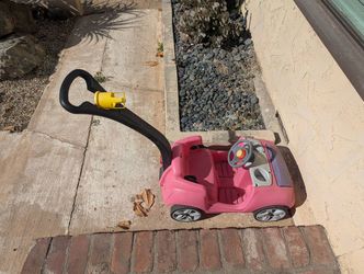 Pink toddler car