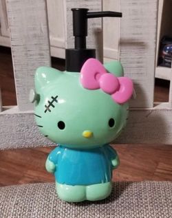 Rare HTF VIRAL Sanrio Hello Kitty Frankenstein Monster 3D Ceramic Soap Dispenser