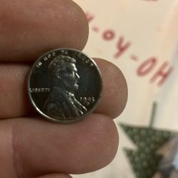 1943 D Steel Wheat Penny w/ Doubling 