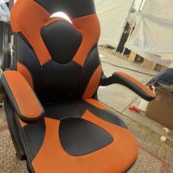 Orange and Black Gaming Chair
