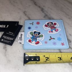 New Disney Snow Angels Christmas Cardholder Wallet 