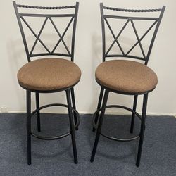 Swivel bar stools (set of 2)
