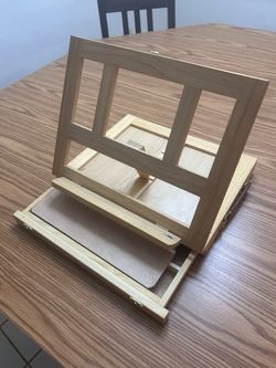 Wooden Tabletop Artist Easel with Drawer