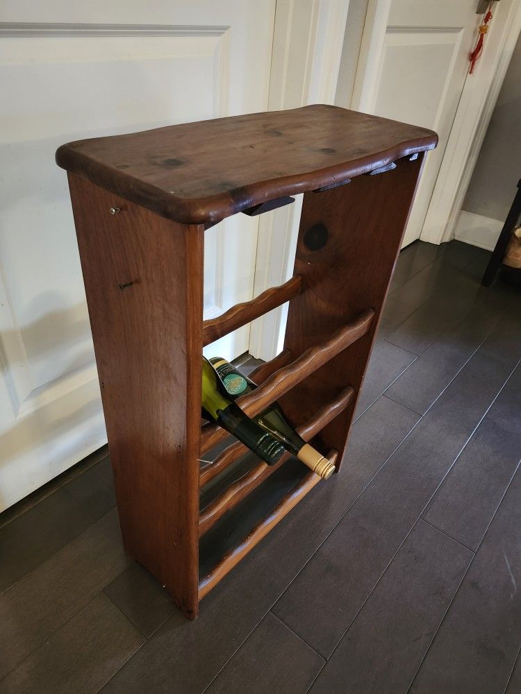 Vintage Real Wood 75 Year Old Wine Rack Or Shoe Rack