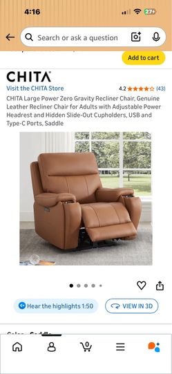 Leather Power Recliners w/ Cupholders (2) – Modern Tan / Theater Style