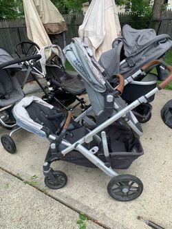 Uppababy vista double stroller with rumble seats