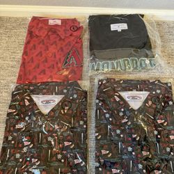 Dbacks  Jersey and 3 Polos SIZE L