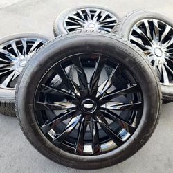 22” Cadillac Escalade Gloss Black New Wheels And Tires 