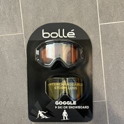 Bolle Snowboard Ski Winter Sports Goggles W/ Interchangable Storm Lens  
