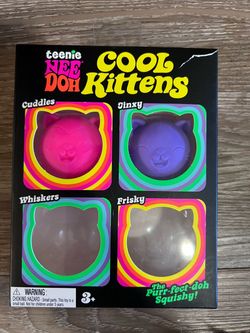 Teenie Nee Doh Cool Kittens  Squishy Toys (2 only)