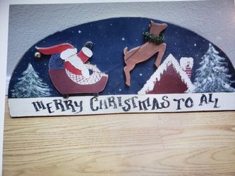 Merry Christmas wood sign