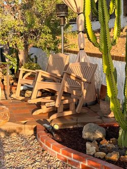 Wooden Outdoor Rocker and Glider Chairs