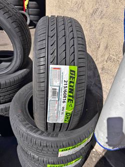 215/60R16 Delinte DH2 99V XL New 4 Tires Free Mount Balance installation 215-60-16