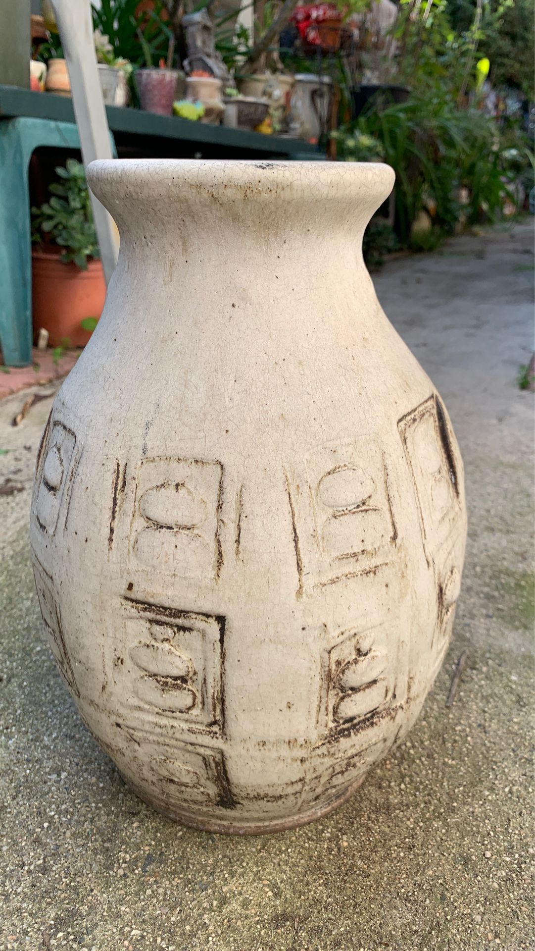 Handmade flower pot or jar for decor