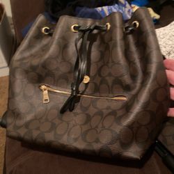 Coach backpack purse 