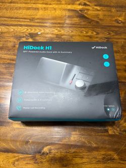HiDock H1 GPT-Powered Audio Dock with AI Summary Complete Kit / Slate Gray