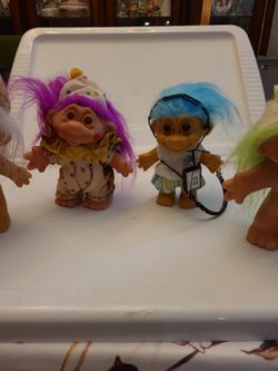 Vintage Troll Collection...4 Dolls 