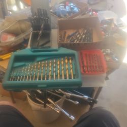 Drill Bits 95 Count. Metal,wood, Unused, Very Good Condition,  E MESA 